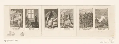 Zes voorstellingen uit de fabels en verhalen van Gellert, Gleim, Hagedorn, Lichtwer en Pfeffel