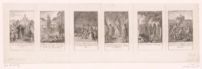Zes voorstellingen uit de geschiedenis van de eerste kruistocht