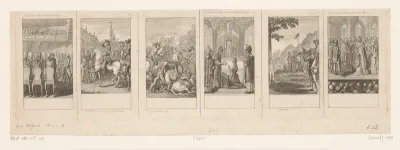 Zes voorstellingen uit de oudere, middelste en nieuwere geschiedenis