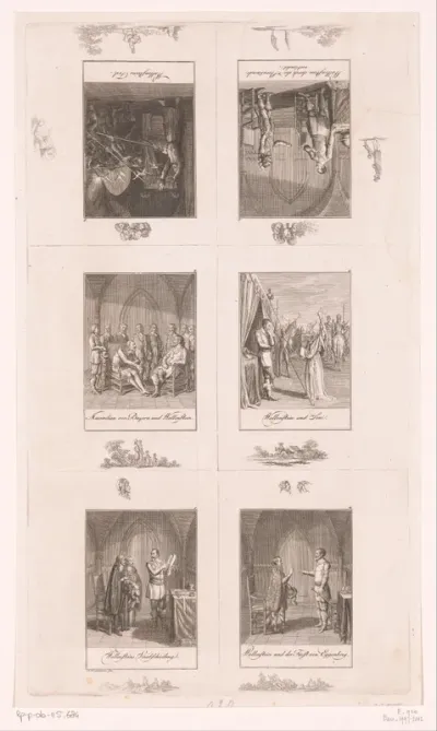 Zes voorstellingen uit het leven van veldheer Wallenstein