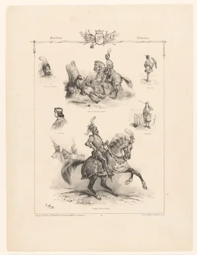 Zes voorstellingen van historische figuren