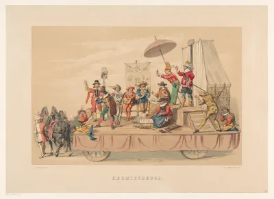 Zesde groep van Utrechtse maskerade in 1856