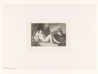 Zeus in de gedaante van een gouden regen bezoekt Danaë