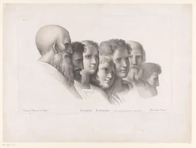 Zeven hoofden van mannen