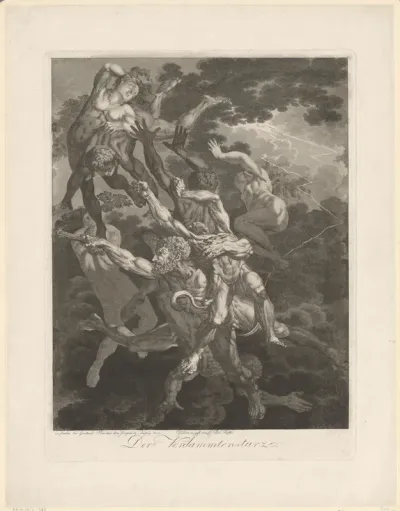 Zeven mensen vallen in de armen van de duivel