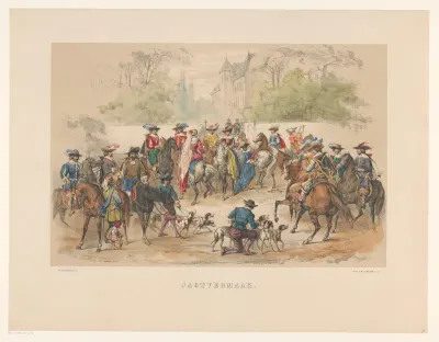 Zevende groep van Utrechtse maskerade in 1856