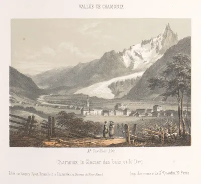 Zicht op de Aiguille de Bionnassay met gletsjer
