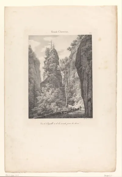 Zicht op de Aiguille de Quaix in het massief van de Chartreuse