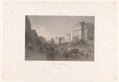 Zicht op de Boulevard Saint-Martin en de Porte Saint-Martin