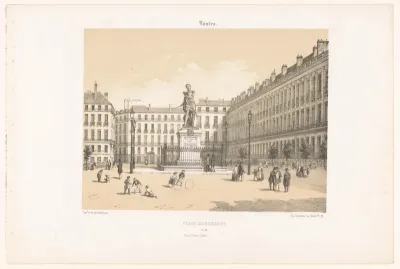Zicht op de Cours Cambronne in Nantes