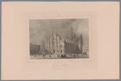 Zicht op de Dom van Milaan
