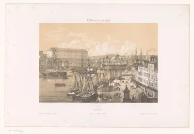 Zicht op de haven van Brest