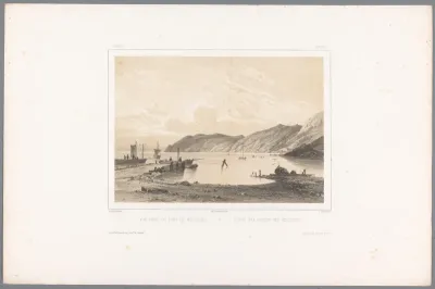 Zicht op de haven van Mölle