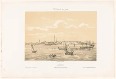 Zicht op de haveningang van Lorient