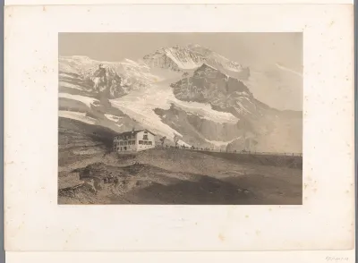 Zicht op de Jungfrau vanaf de Kleine Scheidegg