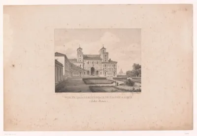 Zicht op de Koninklijke Franse Academie in Rome