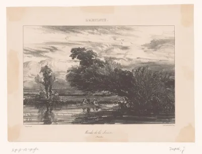 Zicht op de oevers van de Somme in Picardië