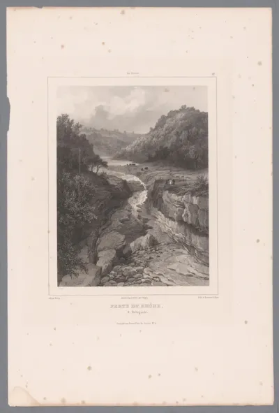 Zicht op de Perte du Rhône bij Bellegarde-sur-Valserine