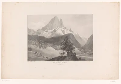 Zicht op de Pic du Midi d'Ossau
