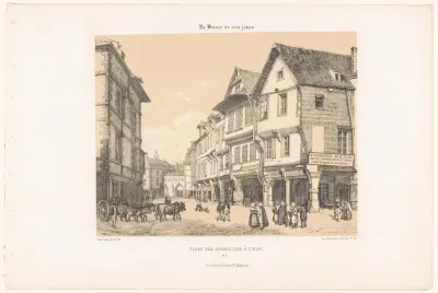 Zicht op de Place des Cordeliers in Dinan
