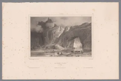 Zicht op de Pont d'Arc over de Ardèche