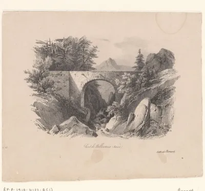 Zicht op de Pont de Bellevaux
