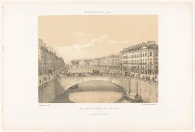 Zicht op de Pont de la Poissonnerie over de Loire in Nantes