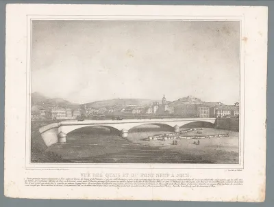 Zicht op de Pont Neuf in Nice