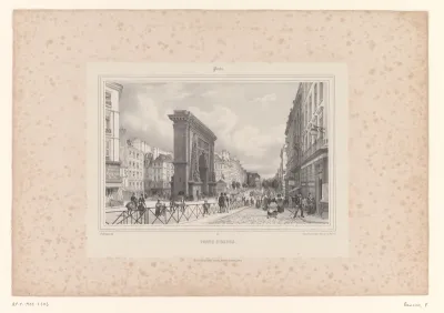 Zicht op de Porte Saint-Denis
