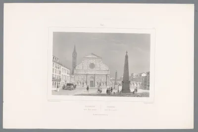 Zicht op de Santa Maria Novella te Florence
