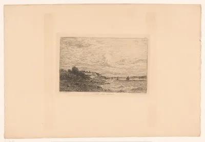 Zicht op de Seine bij Honfleur