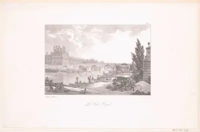 Zicht op de Seine met de Pont Royal