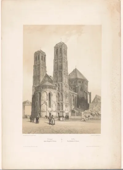 Zicht op de Sint-Gereonskerk in Keulen