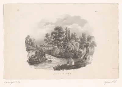 Zicht op de watermolen van Saint-Chély-d'Aubrac