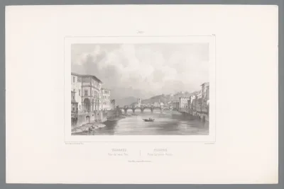 Zicht op Florence vanaf de Ponte Vecchio