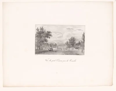 Zicht op het Château du Petit Trianon