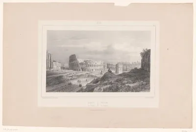 Zicht op het Colosseum in Rome