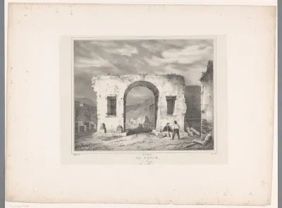 Zicht op het Forum te Pompeï