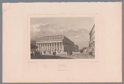 Zicht op het Grand Théâtre te Bordeaux