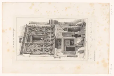Zicht op het historische huis van koningin Blanche in Le Mans
