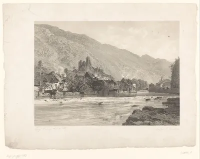 Zicht op het kasteel Lafont te Luchon