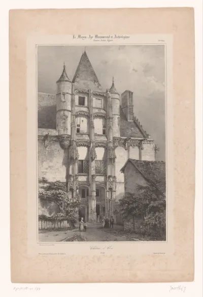 Zicht op het kasteel van Châteaudun