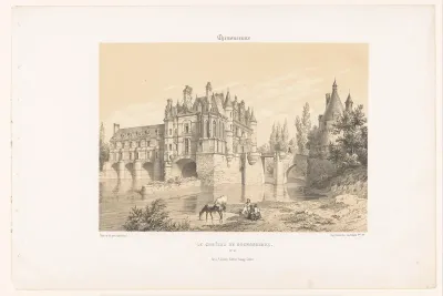 Zicht op het kasteel van Chenonceau