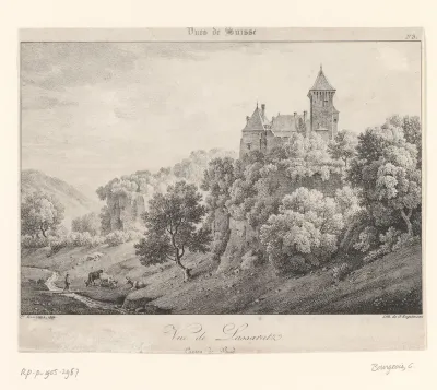 Zicht op het Kasteel van La Sarraz