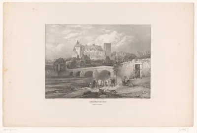 Zicht op het kasteel van Pau