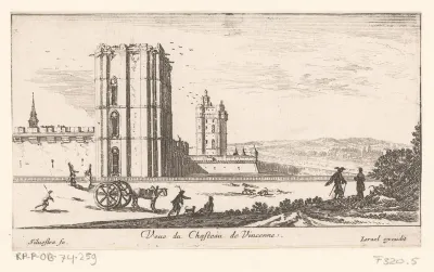Zicht op het kasteel van Vincennes
