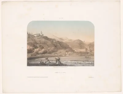 Zicht op het klooster van Cimiez en de abdij Saint-Pons de Nice