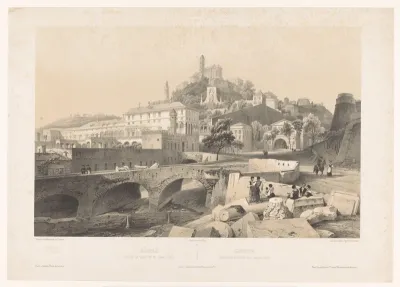 Zicht op het Palazzo Doria in Genua