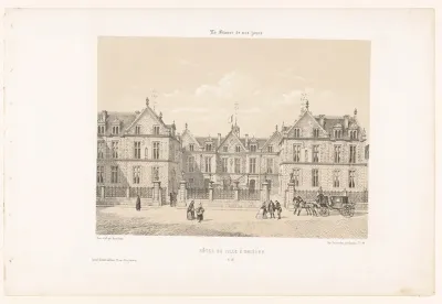 Zicht op het stadhuis van Orléans