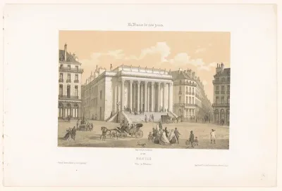Zicht op het Théâtre Graslin in Nantes